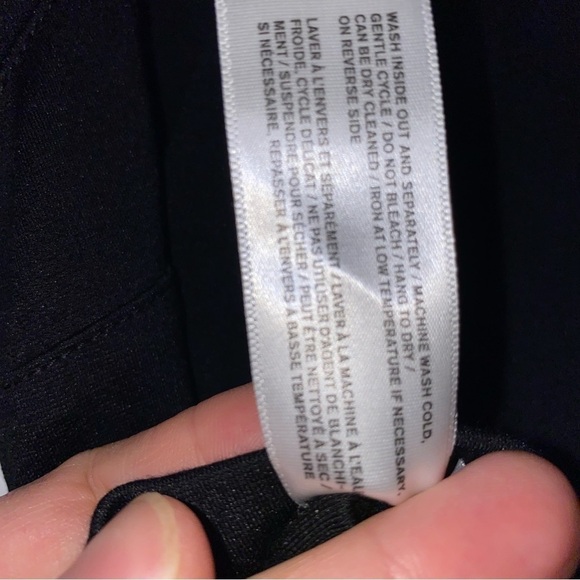 Fig Clothing Black fitted Dress above the knee length  made in Canada - Picture 5 of 6